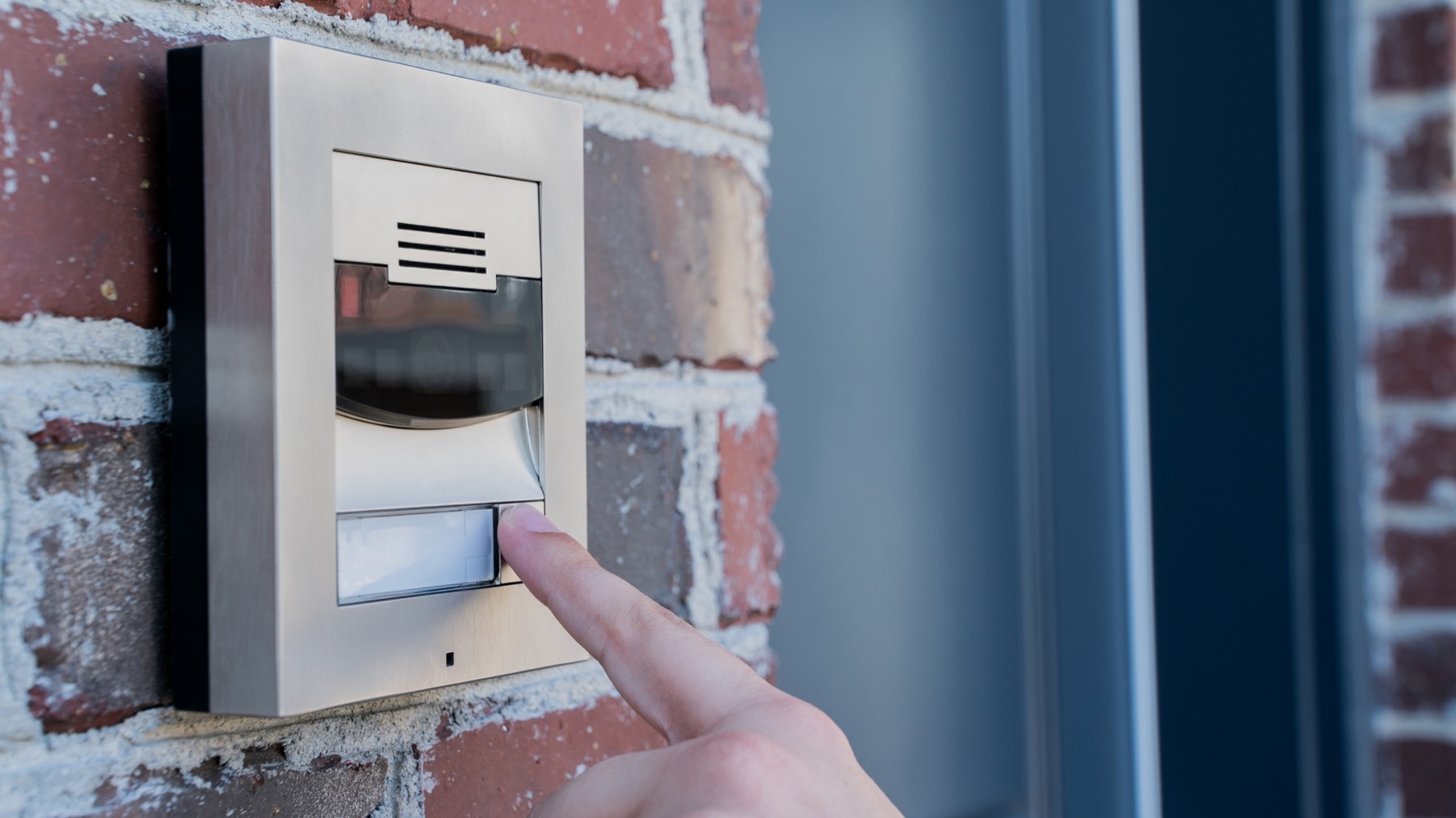Control4 door entry station at a home entrance