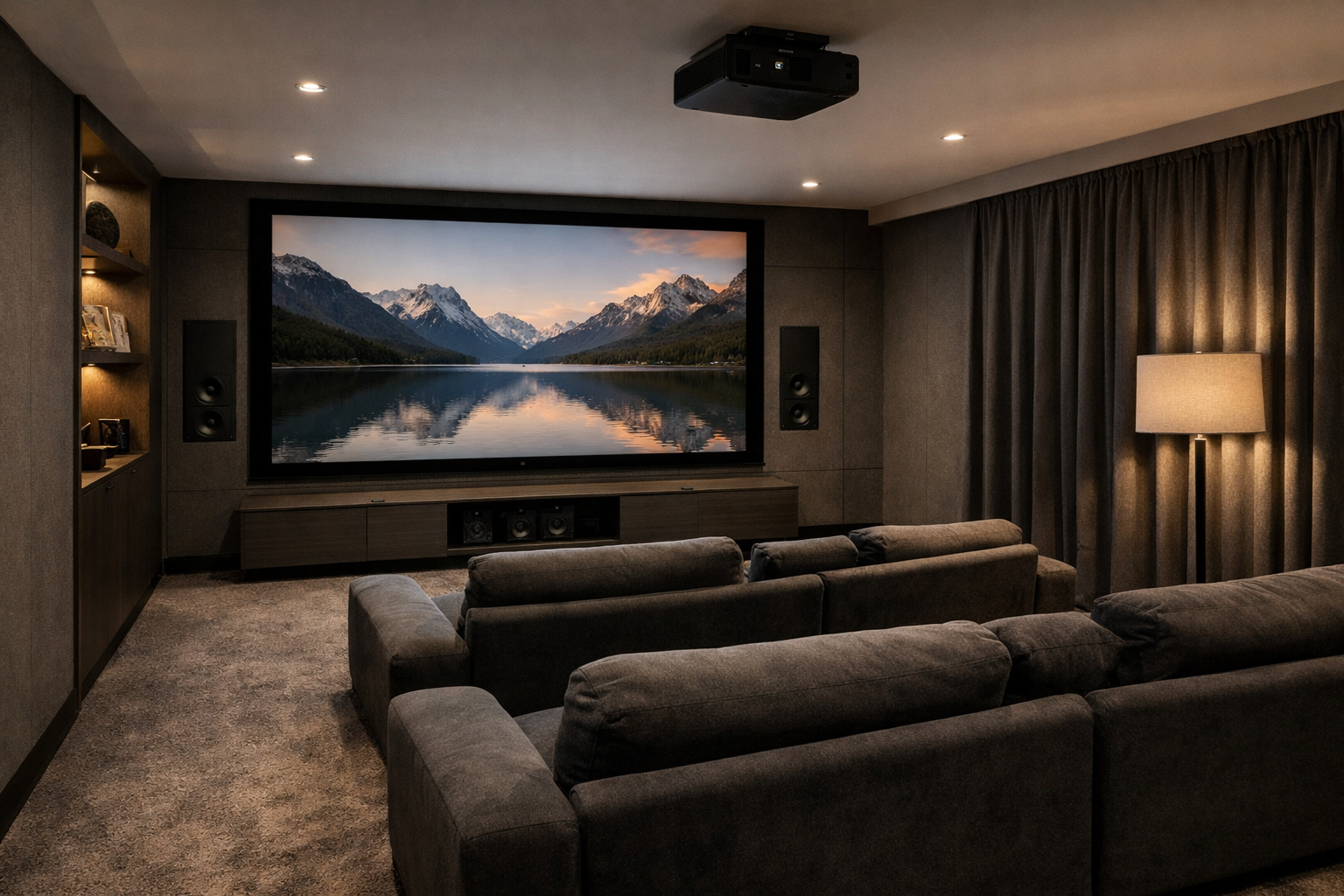 Purpose-designed home cinema